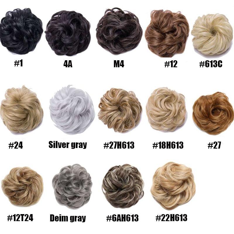 Chignon désordonné avec élastique, fausse mèche de cheveux synthétiques pour femme, élastique à chignon, postiches pour femme, chignon donut, extension de cheveux à clip pour chignons volumineux pour filles