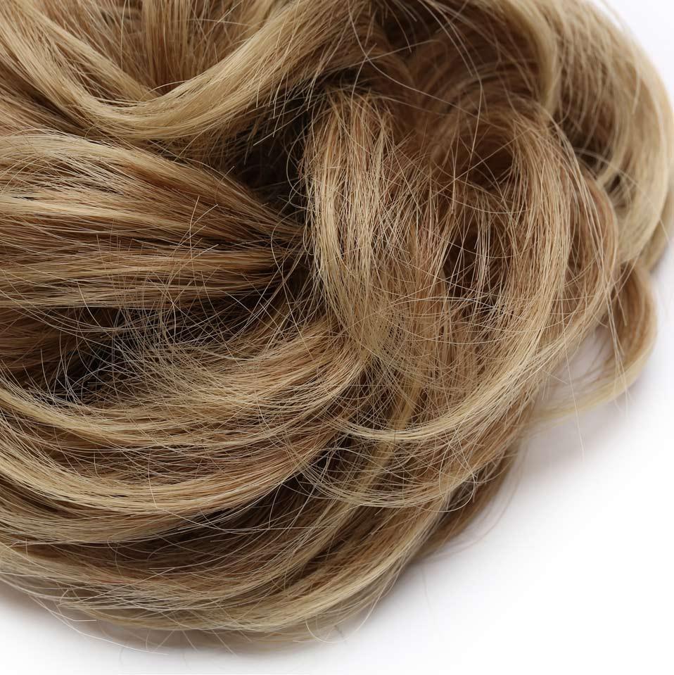 Chignon désordonné avec élastique, fausse mèche de cheveux synthétiques pour femme, élastique à chignon, postiches pour femme, chignon donut, extension de cheveux à clip pour chignons volumineux pour filles