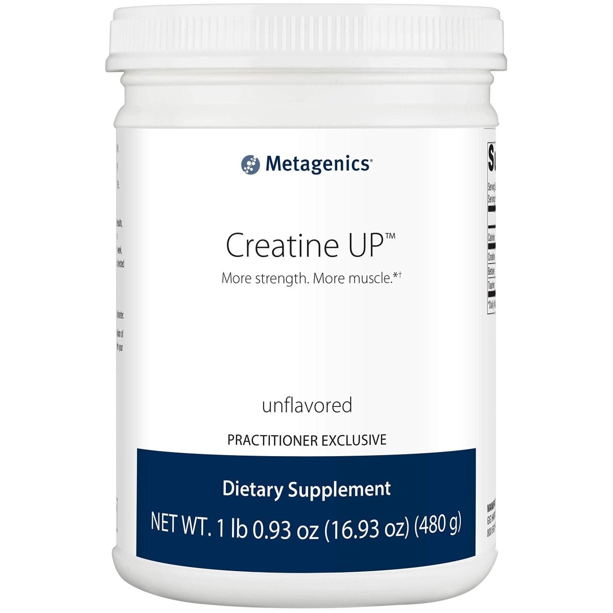 Metagenics - Créatine UP Poudre, Créatine Monohydrate, Taurine et Bétaïne, 60 portions