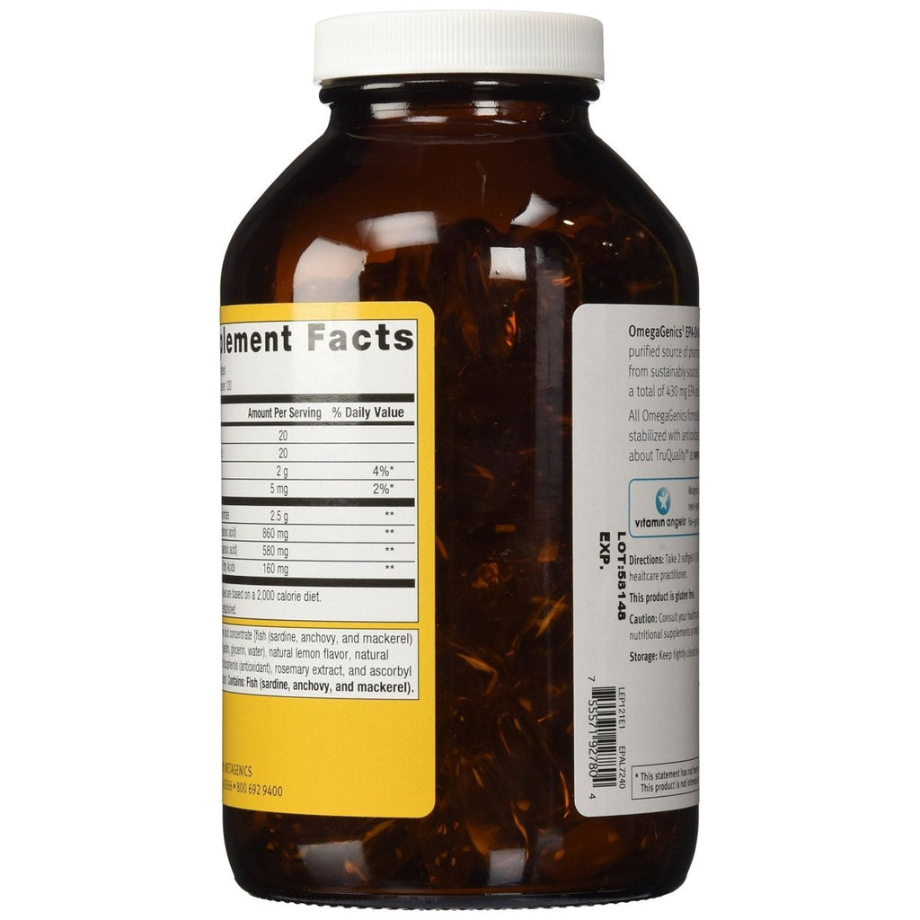 Metagenics EPA-DHA 720 Citron 240 gélules molles