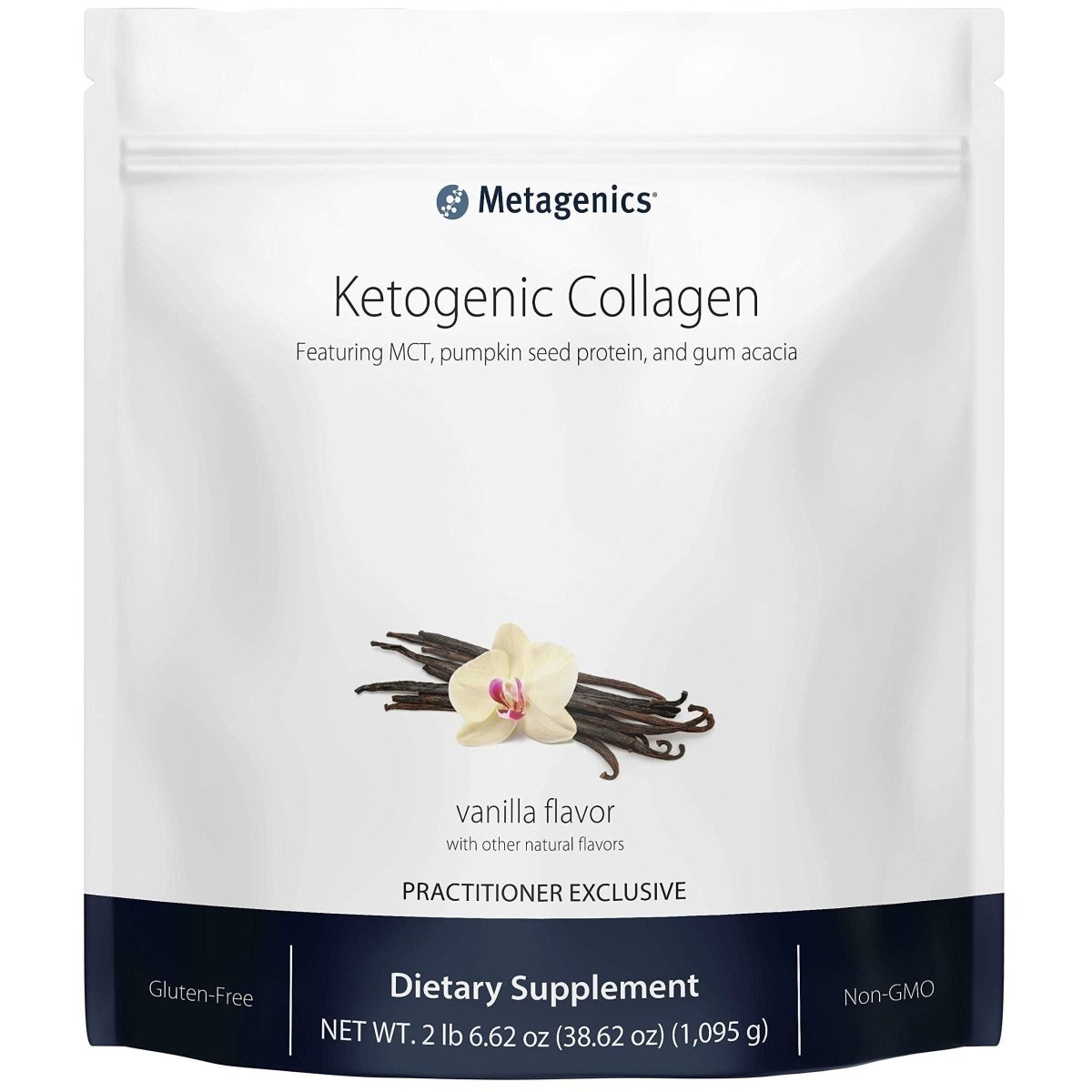 Metagenics Ketogenic Featuring MCT, Pumpkin Seed Protein, and Gum Acacia Vanilla Flavor, 30 Servings
