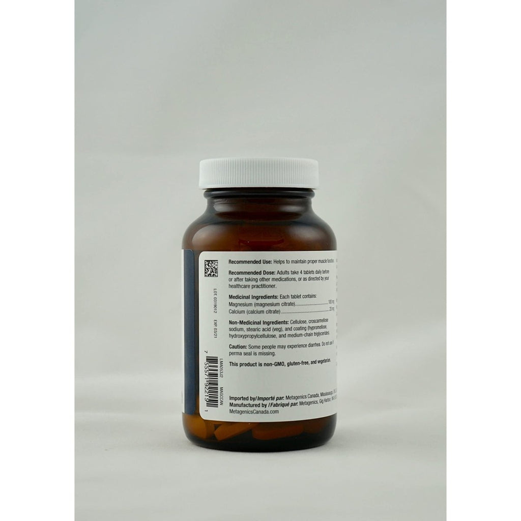 Metagenics Mag Citrate, Citrate de magnésium avec du calcium pour aider à soutenir le bon fonctionnement musculaire - 30 portions