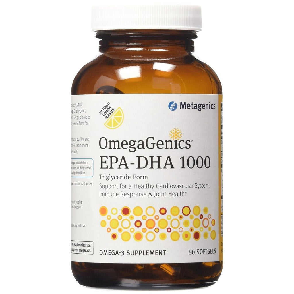 Metagenics OmegaGenics EPA-DHA 1000 Dietary Supplement, 60 Count