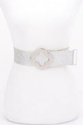 Ceinture extensible métallique à boucle en métal