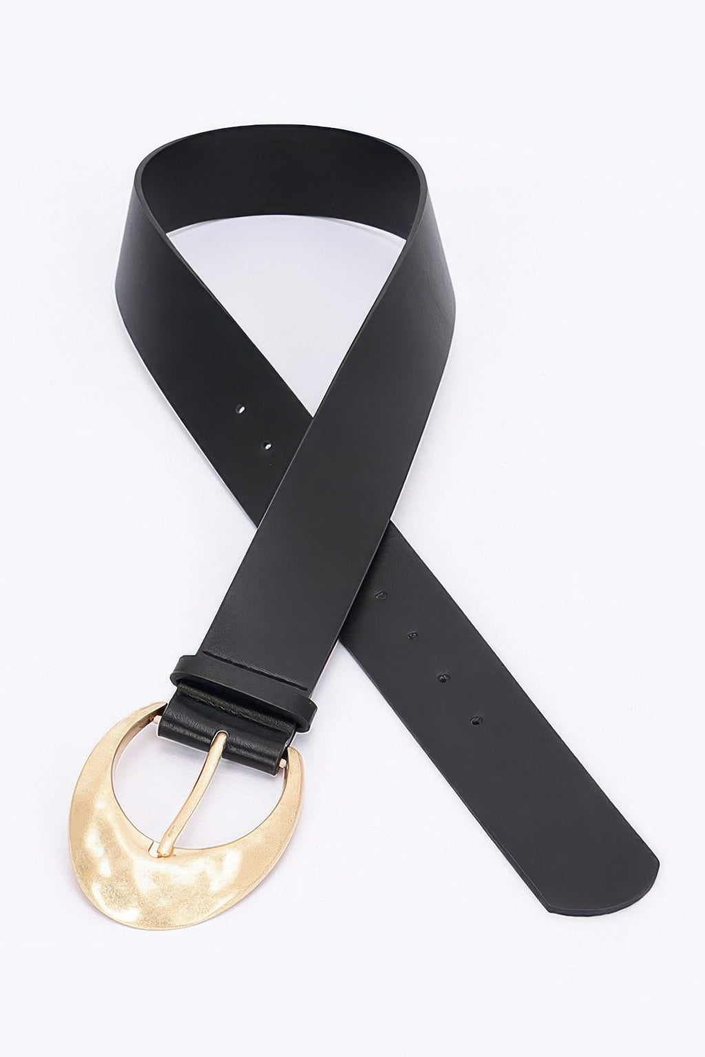 Ceinture en PU à boucle métallique