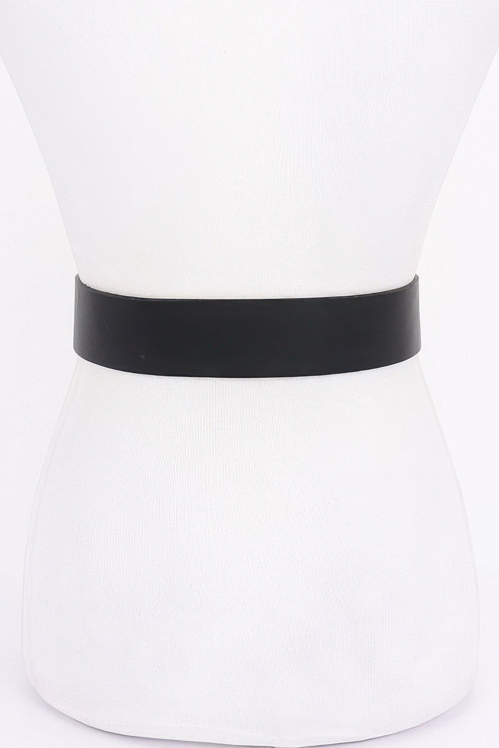 Ceinture en PU à boucle métallique