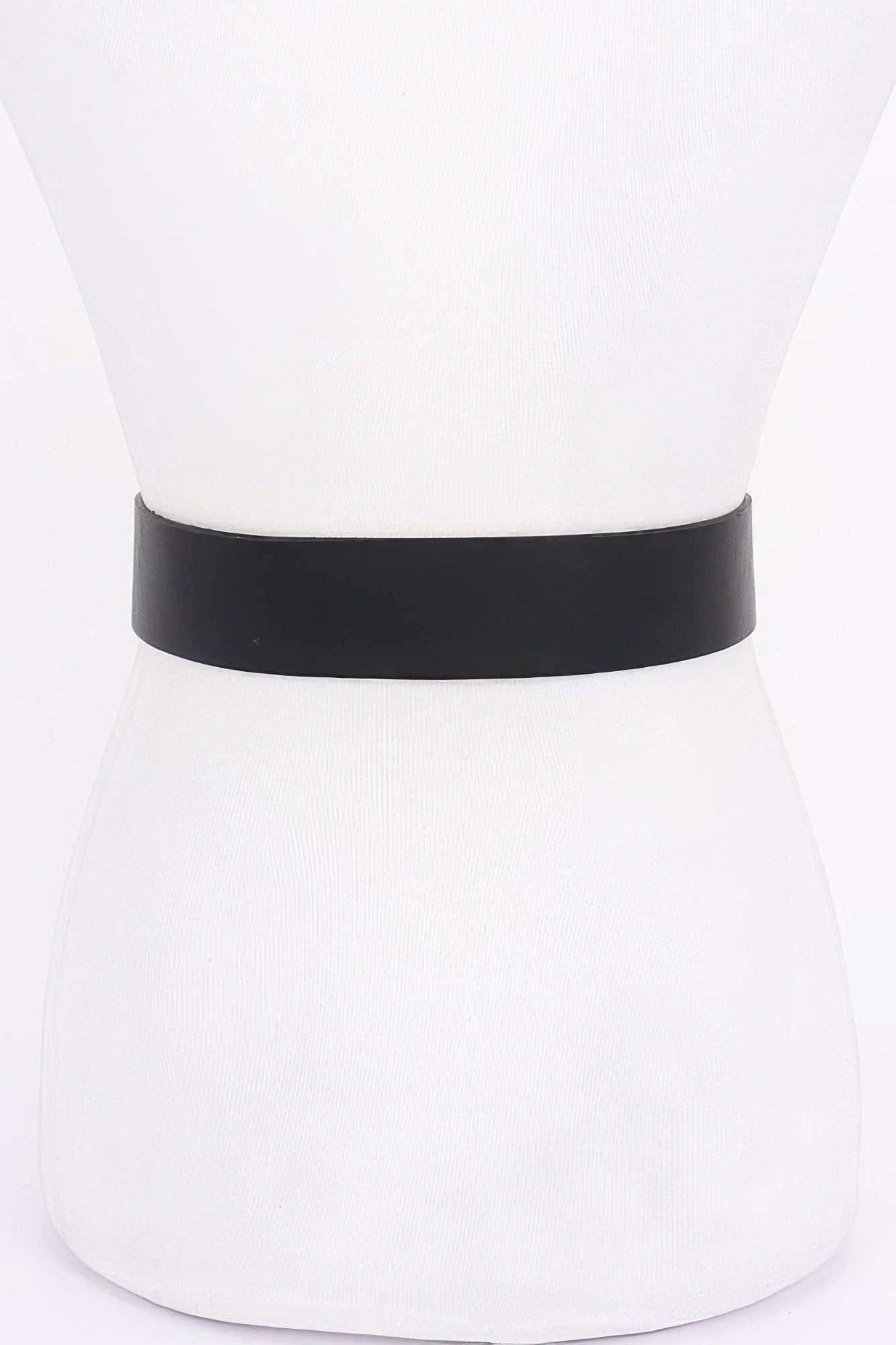 Ceinture en PU à boucle métallique