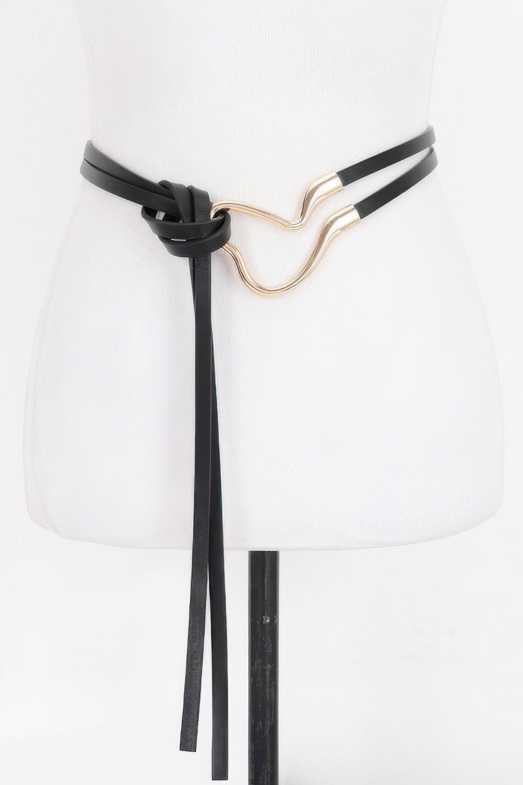 Ceinture portefeuille à boucle métallique