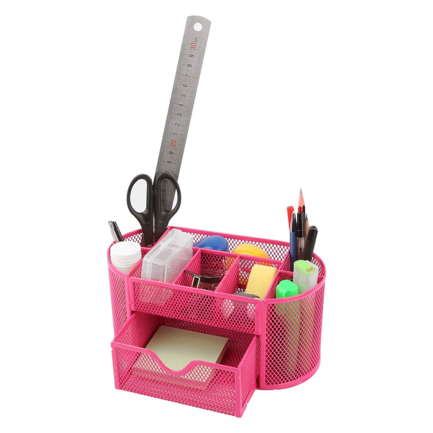 Pot à crayons en treillis métallique