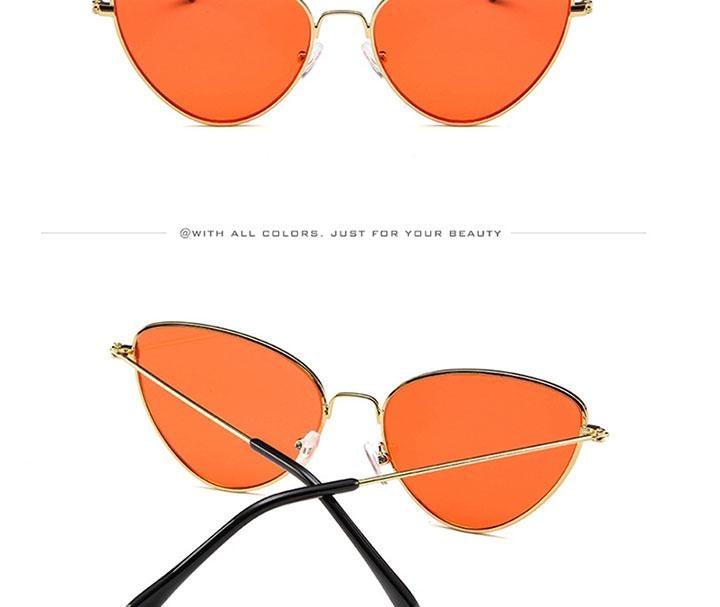 Lunettes de soleil rondes en métal, design rétro, lunettes de soleil pour femme, nouvelles lunettes de soleil œil de chat pour femme, nouvelles lunettes populaires pour femme, lunettes de soleil rétro œil de chat pour femme.