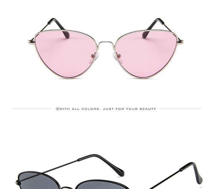 Lunettes de soleil rondes en métal, design rétro, lunettes de soleil pour femme, nouvelles lunettes de soleil œil de chat pour femme, nouvelles lunettes populaires pour femme, lunettes de soleil rétro œil de chat pour femme.