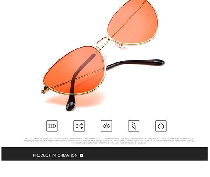 Lunettes de soleil rondes en métal, design rétro, lunettes de soleil pour femme, nouvelles lunettes de soleil œil de chat pour femme, nouvelles lunettes populaires pour femme, lunettes de soleil rétro œil de chat pour femme.