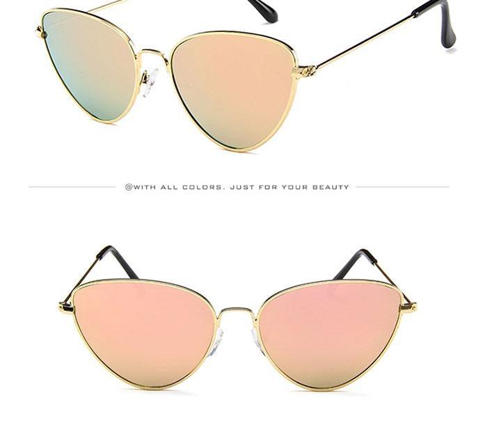 Lunettes de soleil rondes en métal, design rétro, lunettes de soleil pour femme, nouvelles lunettes de soleil œil de chat pour femme, nouvelles lunettes populaires pour femme, lunettes de soleil rétro œil de chat pour femme.