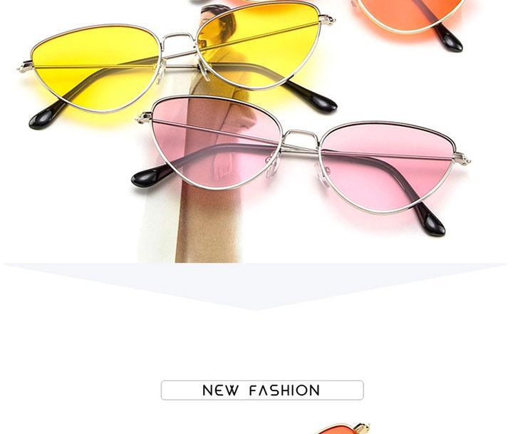 Lunettes de soleil rondes en métal, design rétro, lunettes de soleil pour femme, nouvelles lunettes de soleil œil de chat pour femme, nouvelles lunettes populaires pour femme, lunettes de soleil rétro œil de chat pour femme.