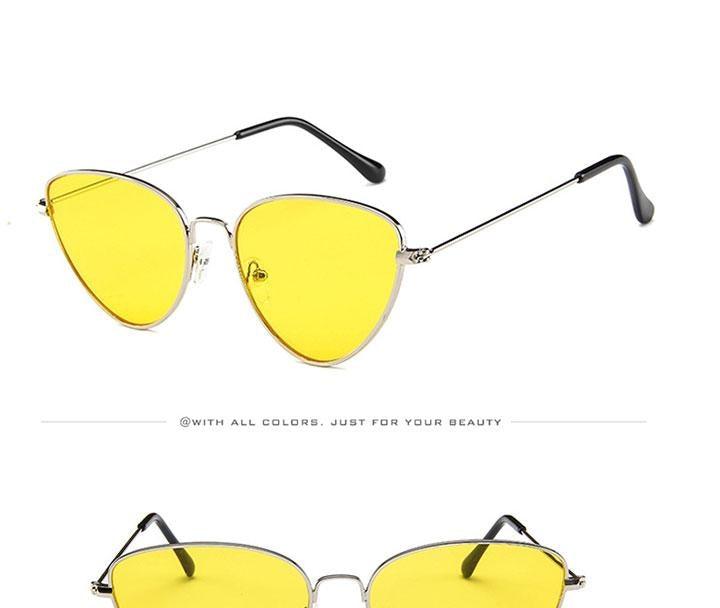 Lunettes de soleil rondes en métal, design rétro, lunettes de soleil pour femme, nouvelles lunettes de soleil œil de chat pour femme, nouvelles lunettes populaires pour femme, lunettes de soleil rétro œil de chat pour femme.