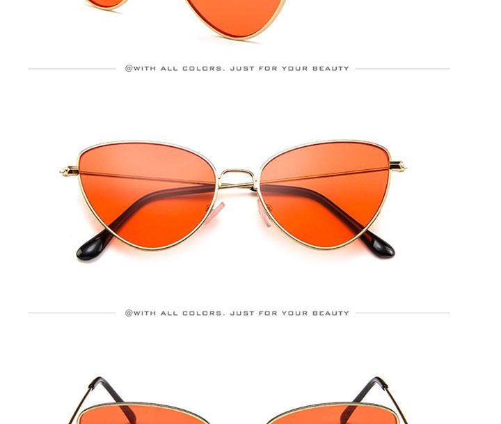 Lunettes de soleil rondes en métal, design rétro, lunettes de soleil pour femme, nouvelles lunettes de soleil œil de chat pour femme, nouvelles lunettes populaires pour femme, lunettes de soleil rétro œil de chat pour femme.