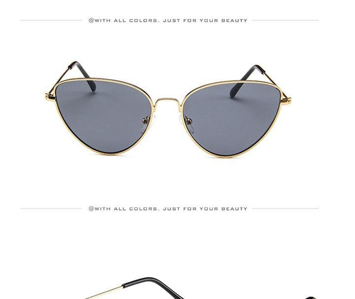 Lunettes de soleil rondes en métal, design rétro, lunettes de soleil pour femme, nouvelles lunettes de soleil œil de chat pour femme, nouvelles lunettes populaires pour femme, lunettes de soleil rétro œil de chat pour femme.