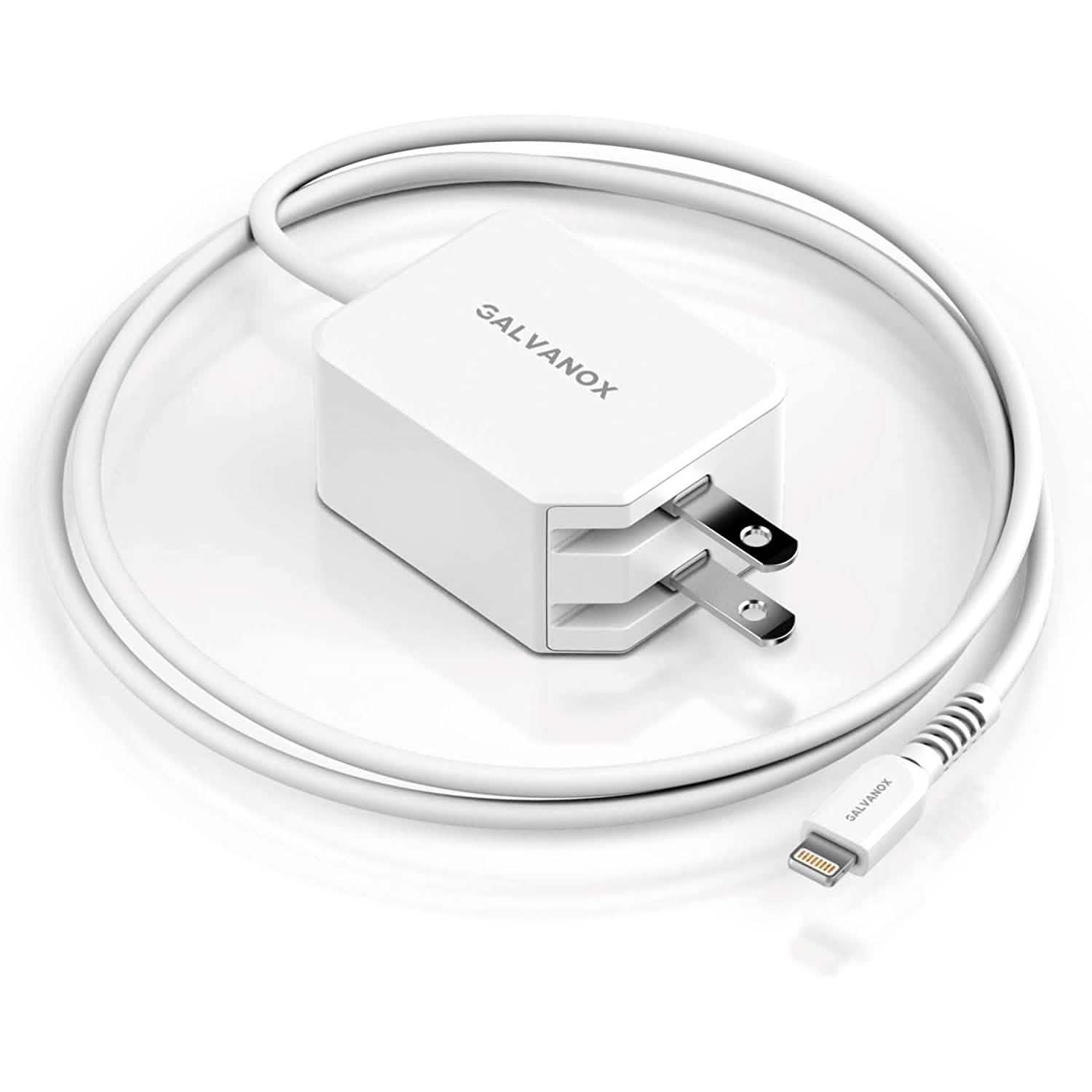 Chargeur mural rapide pour iPhone certifié Apple MFi (technologie PD 20 W)