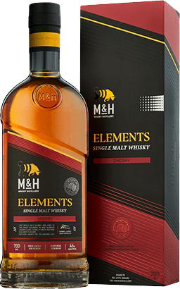 M&H Whisky Distillery - « Elements » Single Malt Israélien Vieilli en Fûts de Xérès (750ML)