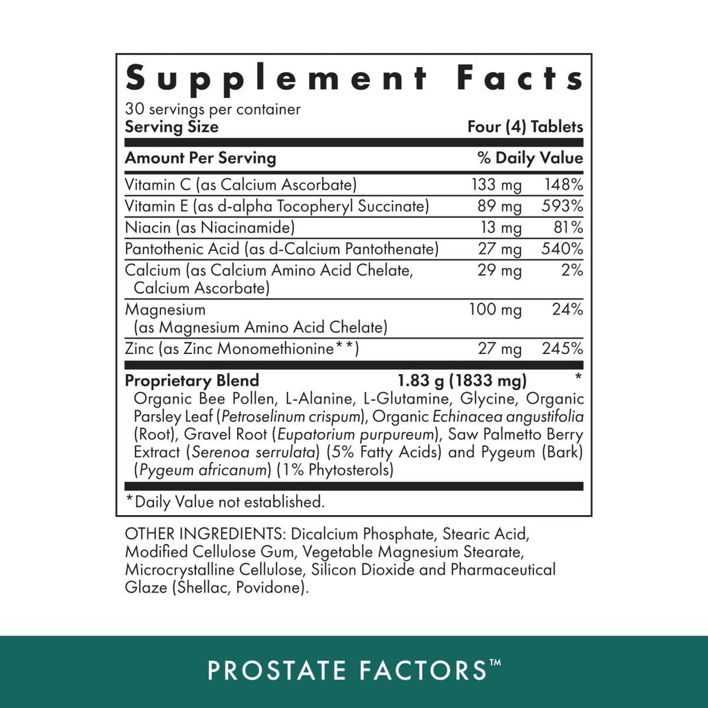 Michael's Naturopathic Programs - Prostate Factors - 120 comprimés