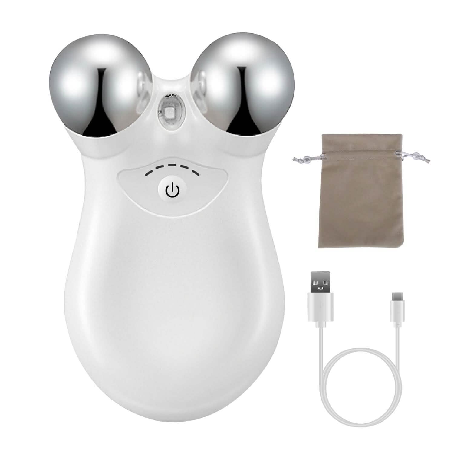 Masseur Facial Micro-Courant Roller Rechargeable avec 5 Vitesses