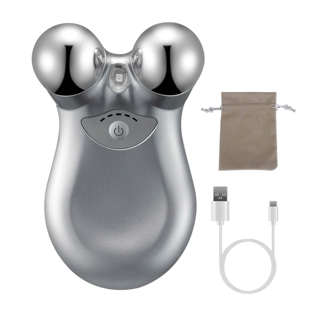 Masseur Facial Micro-Courant Roller Rechargeable avec 5 Vitesses