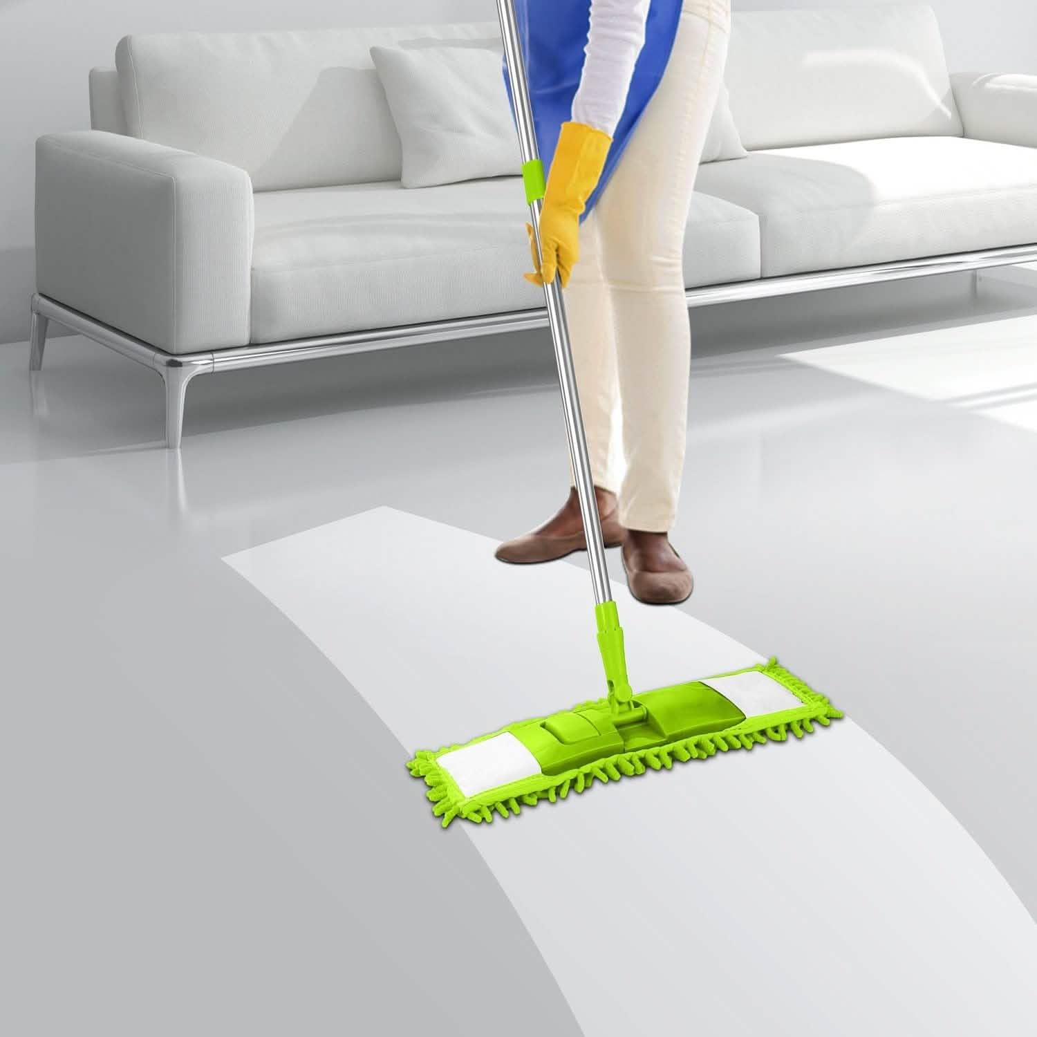 Serpillière à plancher rotative à 360° en microfibre