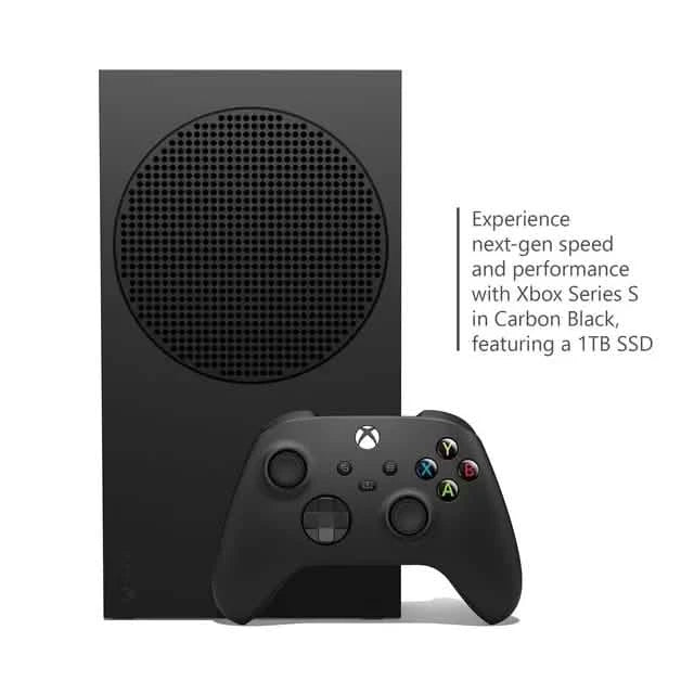 Microsoft Xbox Series S Console SSD 1 To Carbone Noir avec manette sans fil Xbox (Reconditionnée)