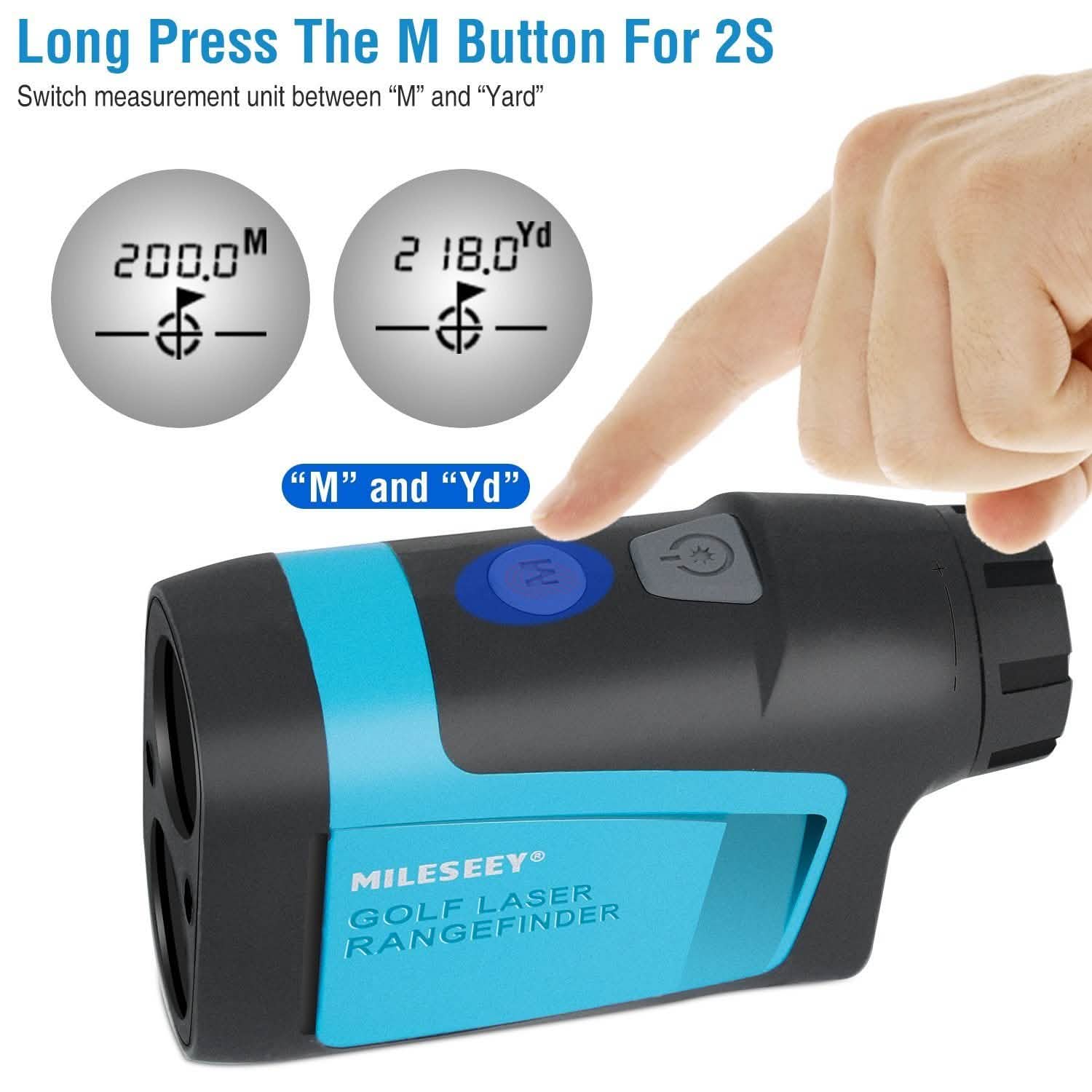 Télémètre laser de golf professionnel de précision Mileseey