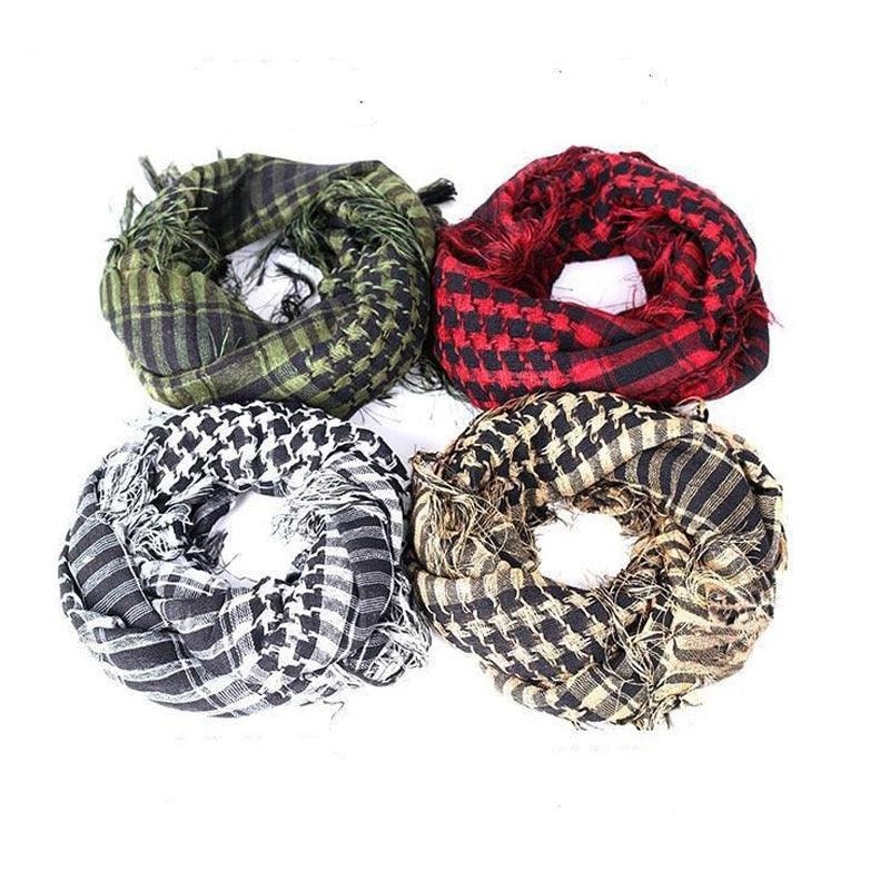 Écharpes militaires Shemagh multifonction tactiques en coton, foulard carré arabe Keffieh, bandana à enrouler, foulard-châle pour femmes et hommes, motif arabe Shemagh Keffieh, Keffieh arabe pour hommes, Keffieh arabe musulman, turban.