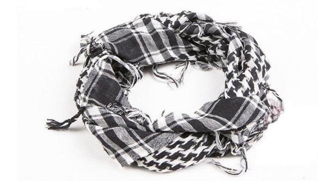 Écharpes militaires Shemagh multifonction tactiques en coton, foulard carré arabe Keffieh, bandana à enrouler, foulard-châle pour femmes et hommes, motif arabe Shemagh Keffieh, Keffieh arabe pour hommes, Keffieh arabe musulman, turban.