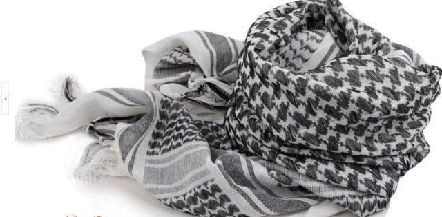 Shemagh militaire, keffieh militaire, écharpe arabe, châle, couvre-cou, foulard. Shemagh militaire tactique, keffieh du désert, écharpe pour la tête et le cou, écharpe arabe avec pompon, châle, masque facial pour moto, randonnée, paintball.