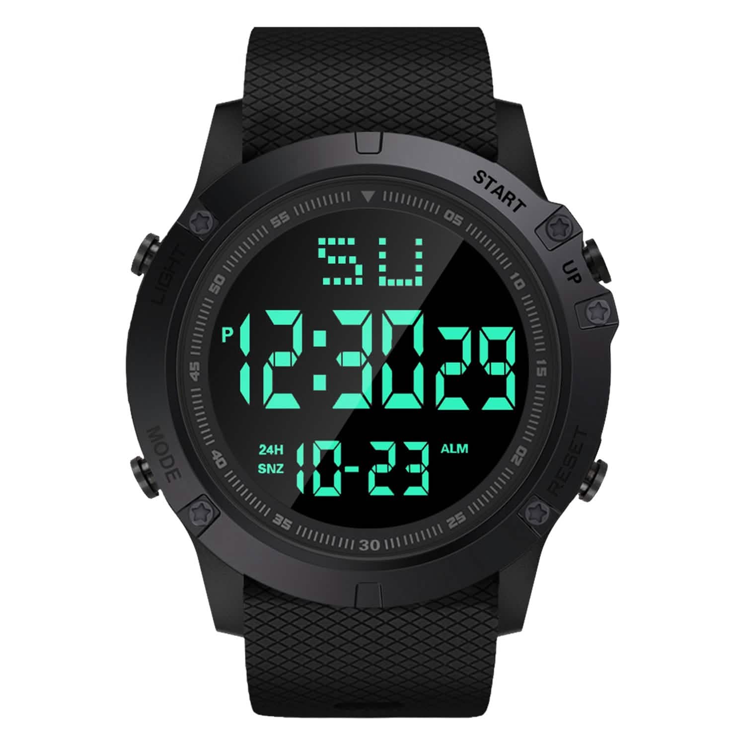 Montre-bracelet militaire avec rétroéclairage LED