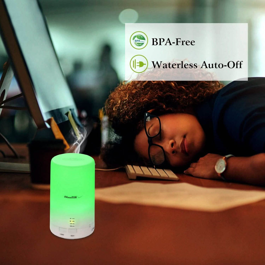 Mini humidificateur à brume fraîche avec lumières LED 7 couleurs