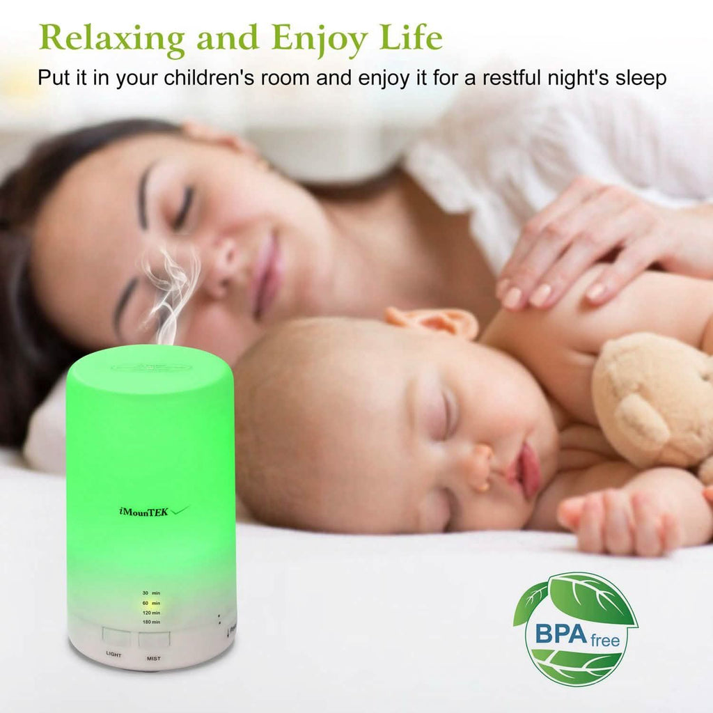 Mini humidificateur à brume fraîche avec lumières LED 7 couleurs
