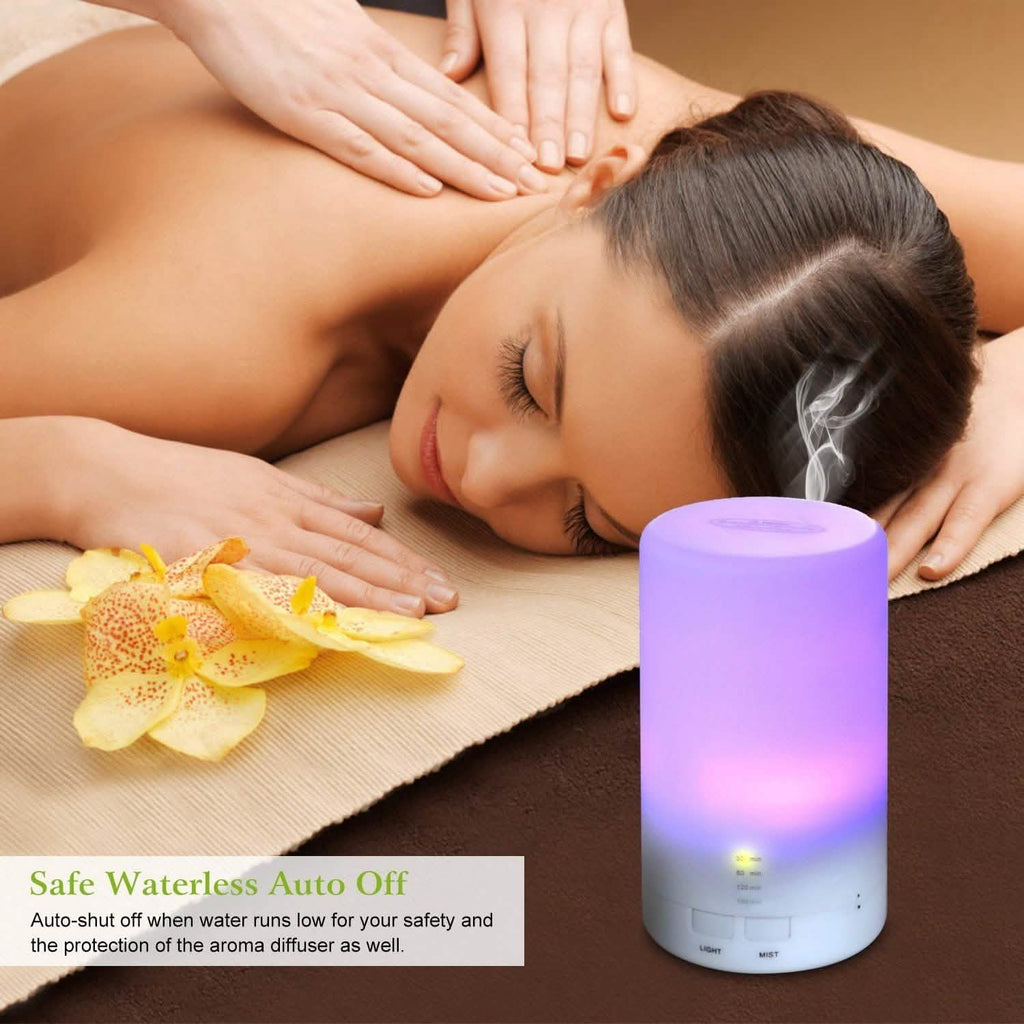 Mini humidificateur à brume fraîche avec lumières LED 7 couleurs