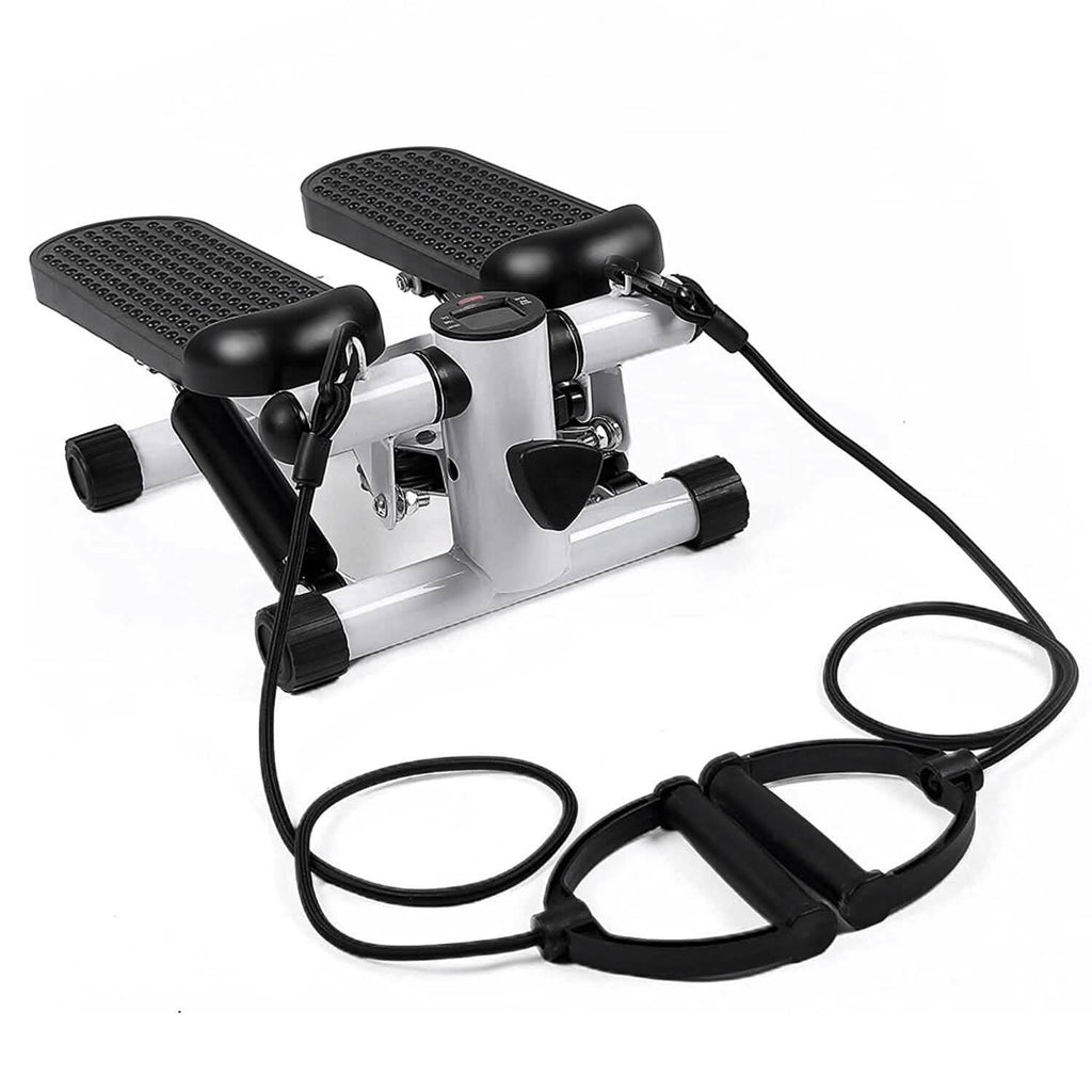 Mini Stepper de Fitness avec 2 Bandes de Résistance Écran LCD