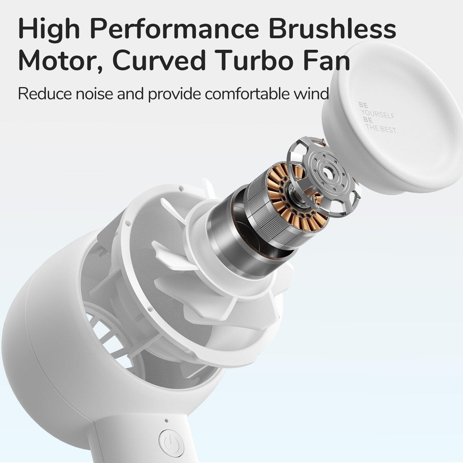 Mini ventilateur portable au design unique, ventilateur personnel rechargeable par USB avec puissant vent turbo, mini ventilateur portable avec une autonomie maximale de 18h, ventilateur à main rechargeable par USB