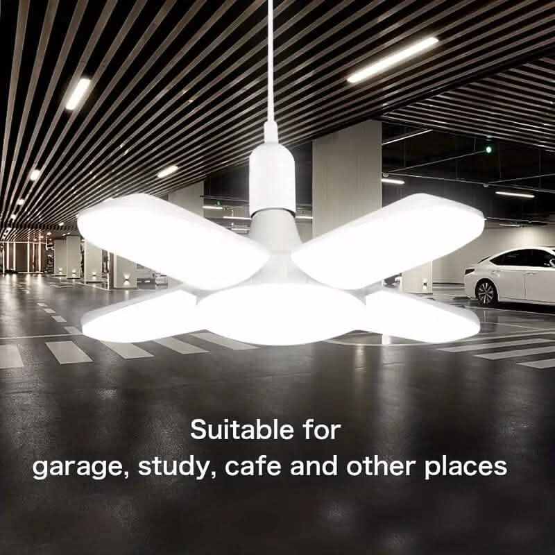 Mini lampe de garage ou d'intérieur à quatre feuilles LED