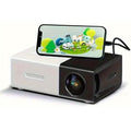 Mini projecteur de films portable haute définition lumineux 3000+ lumens, source de lumière LED HD avec USB