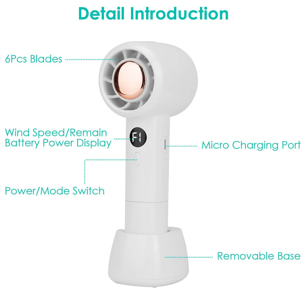 Mini ventilateur portable rechargeable USB de refroidissement à main
