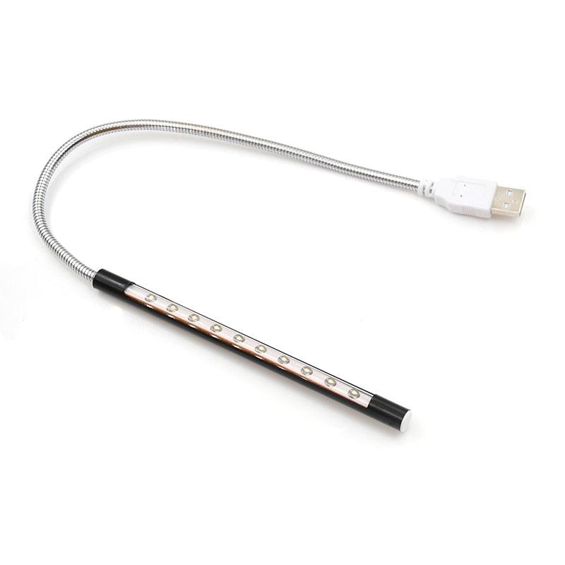 Mini veilleuse USB 10 LED Lampe USB Flexible en Métal Veilleuse LED Super Lumineuse Lampe de Chevet Décorative Mignonnes Lampes de Lecture pour la Décoration de Chambre