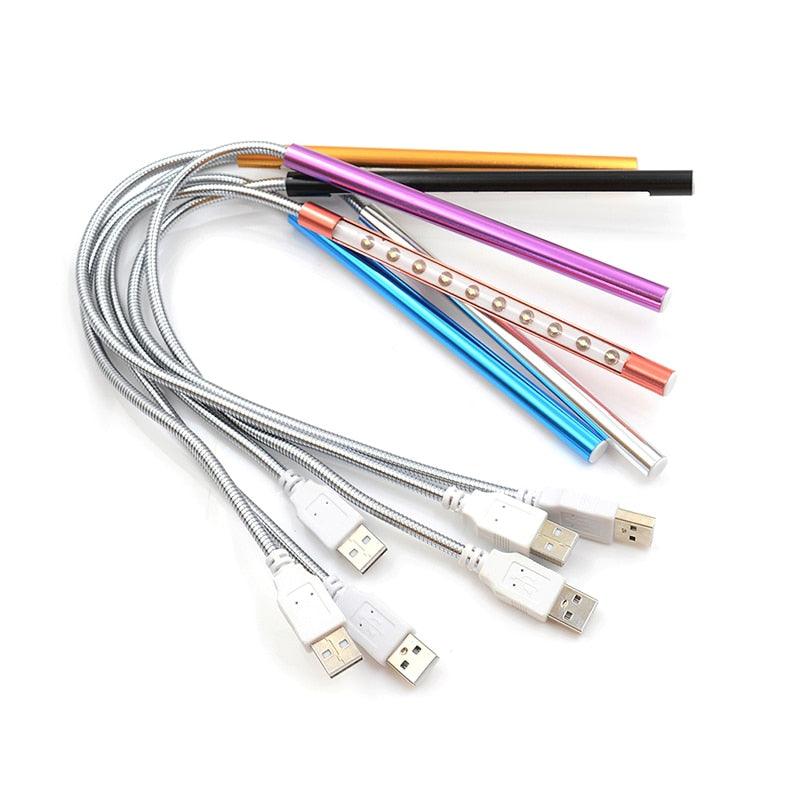 Mini veilleuse USB 10 LED Lampe USB Flexible en Métal Veilleuse LED Super Lumineuse Lampe de Chevet Décorative Mignonnes Lampes de Lecture pour la Décoration de Chambre