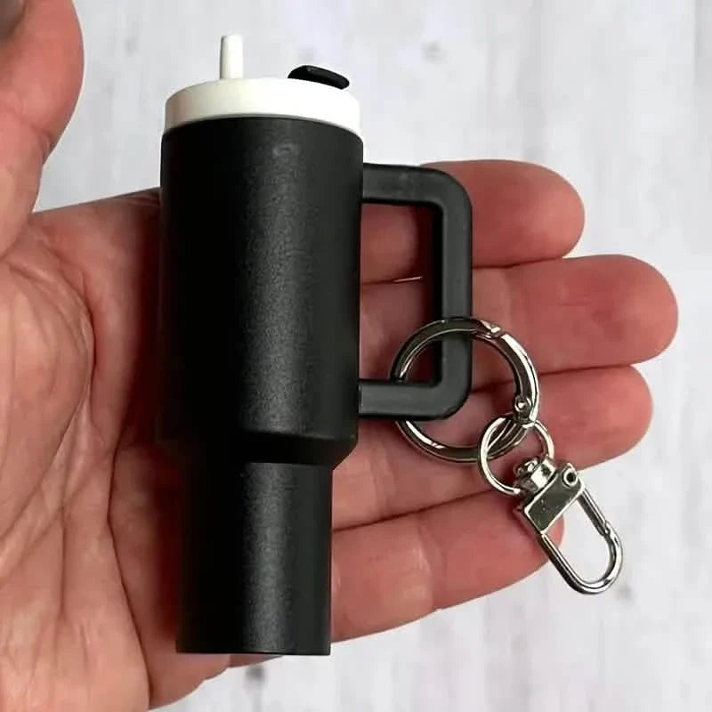 Mini bouteille d'eau porte-clés - Style urbain, En plastique
