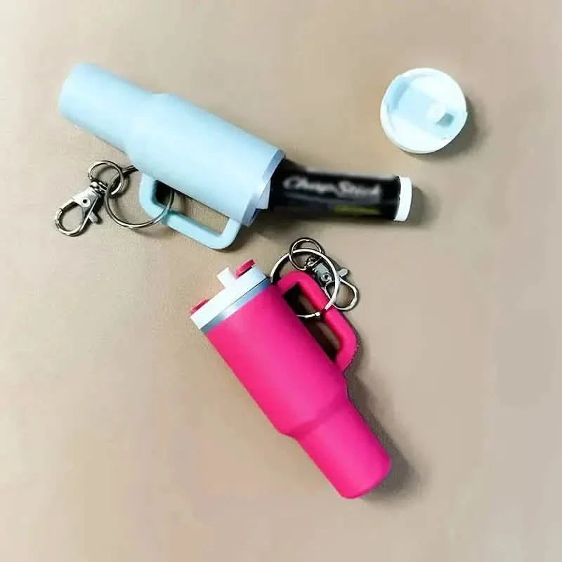 Mini bouteille d'eau porte-clés - Style urbain, En plastique