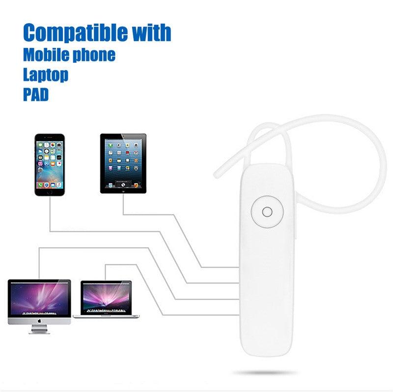 Mini oreillette Bluetooth sans fil noire pour la conduite, appels mains libres, casque d'affaires, confort amélioré, appairage Bluetooth facile, casque avec micro, connexion longue distance, oreillette pour tous les smartphones