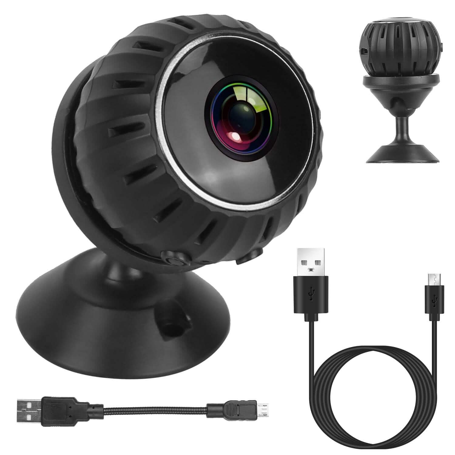 Mini caméra sans fil Wifi IR Vision nocturne HD 1080P Sécurité domestique