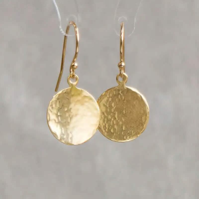 Boucles d'oreilles minimalistes rondes concaves et convexes
