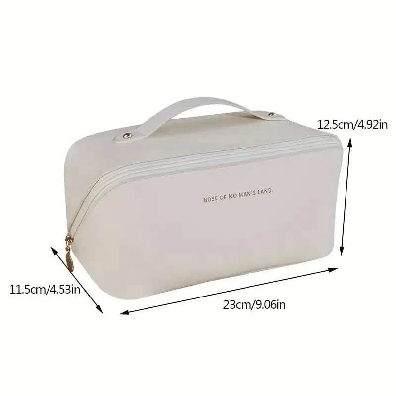 Trousse de maquillage minimaliste à fermeture éclair