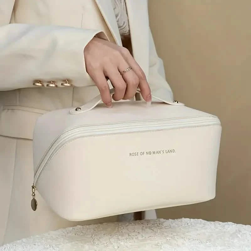 Trousse de maquillage minimaliste à fermeture éclair